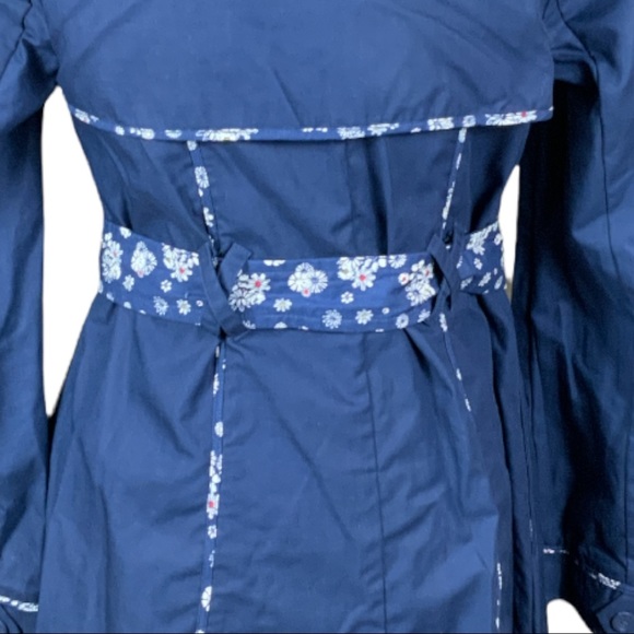 Jason Wo x Target worn by Blake Lively navy Blue double breasted trench coat XS - Picture 7 of 16